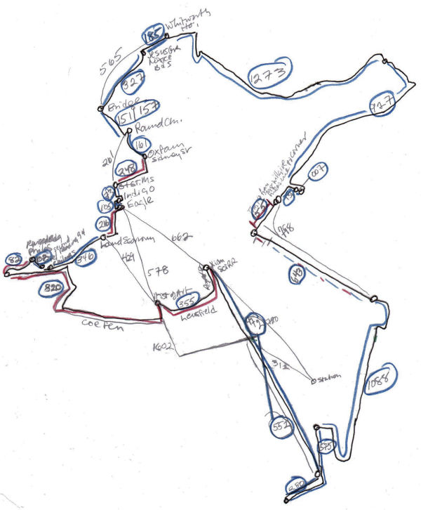 Traced Walk Map